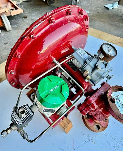 Used Masoneilan 3" Model 88U-25125 Diaphragm Control Valve | 1" Body | 300 ANSI | SVI-2 Positioner | 100 PSI