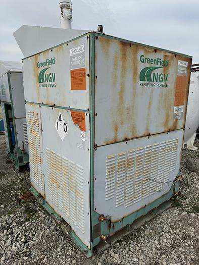 Used 2003 Greenfield / Sulzer CNG Compressor B65 -4/6NG, inlet 3-15 psi outlet 4500 psi capacity 83-110 SCFM