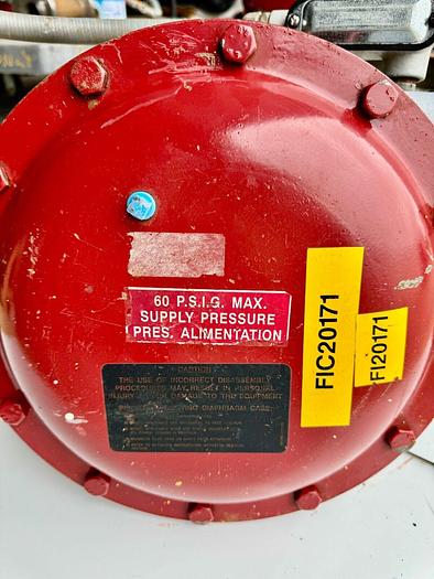 Used Masoneilan 3" Model 88U-25125 Diaphragm Control Valve | 1" Body | 300 ANSI | SVI-2 Valve Positioner | Air Filter Regulator