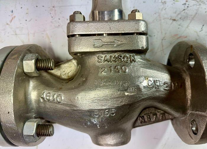 Used Samson 3277 Pneumatic Actuator with 3730-3 Process Controller | Size 1 | 120 cm | ANSI CL150 | 6.0 Bar / 90 PSI