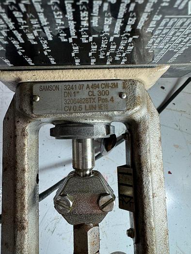Used Samson 3277 Pneumatic Actuator with 3730-3 Process Controller | Size 1 | 120 cm | ANSI CL150 | 6.0 Bar / 90 PSI
