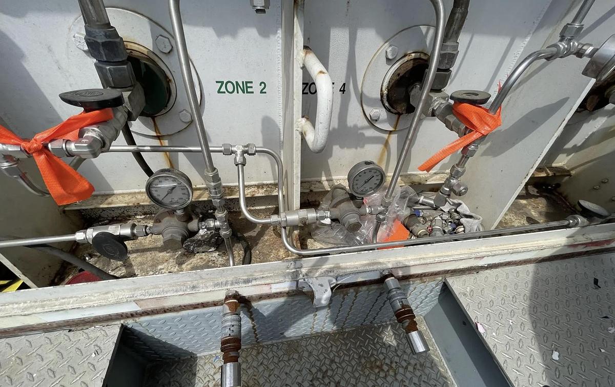 Used 40-foot 3,855 PSI, Class 1 High Pressure Trailer for CNG, Hydrogen, Nitrogen Service