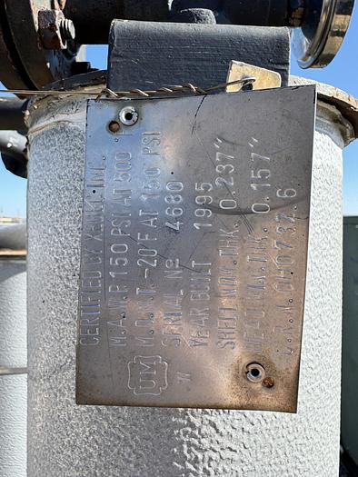 Used CNG Gas Dryer - STCNG14 Natural Gas Dryers, inlet 150 psi, flow 200-500 scfm