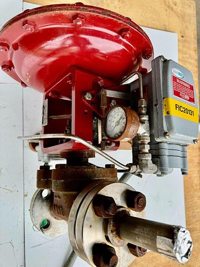 Used Masoneilan 3" Model 88U-25125 Diaphragm Control Valve | 1" Body | 150 ANSI | SVI-2 Valve Positioner | Air Filter Regulator