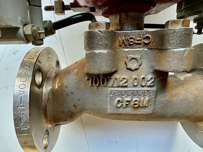 Used Masoneilan 3" Model 88U-25125 Diaphragm Control Valve | 1" Body | 150 ANSI | SVI-2 Valve Positioner | Air Filter Regulator