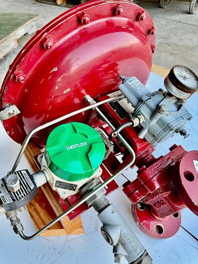 Used Masoneilan 3" Model 88U-25125 Diaphragm Control Valve | 1" Body | 300 ANSI | SVI-2 Valve Positioner | Air Filter Regulator