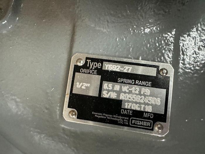 Used Fisher Actuator Valve | Type Y692-27 | 6.5–12 Inch Spring Range | Industrial Flow Control