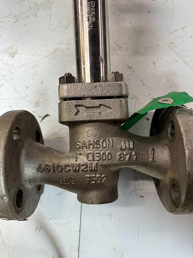 Used Samson 3277 Pneumatic Actuator with 3730-3 Process Controller | Size 1 | 120 cm | ANSI CL150 | 6.0 Bar / 90 PSI