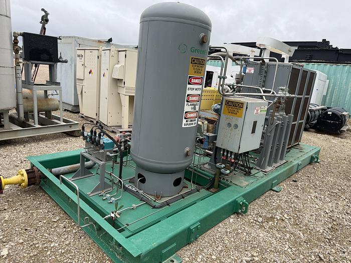 Used CNG Compressor Skid -  250 SCFM 125HP, with matching controls, starter panel and dryer