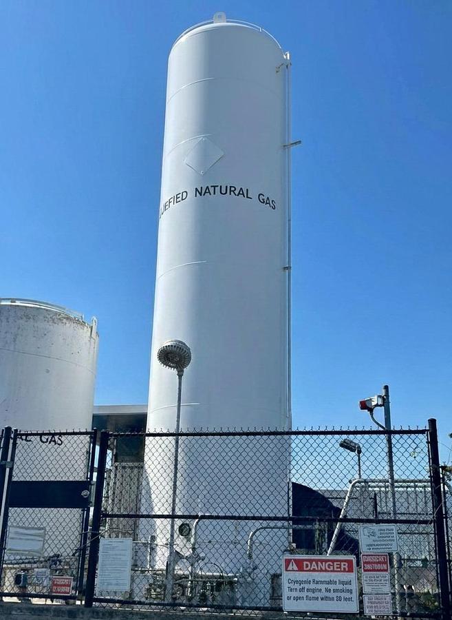 Used Chart Vertical LNG ISO Tank – 21,000 Liter / T75 Cryogenic Storage Container