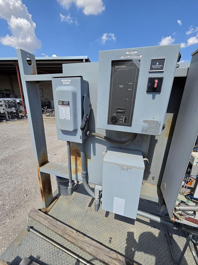 Used Parnel Biogas PNL-101 Landfill/Digester Gas Flare Skid – Blower, Flame Safety Controls & Generac Standby Generator