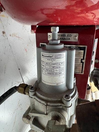 Used Masoneilan 3" Model 88U-25125 Diaphragm Control Valve | 2" Body | 150 ANSI | SVI-2 Positioner | 100 PSI