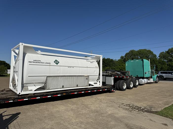 Refurbished Liquid Argon ISO Container. 150 psi Water Capacity 20155 Liters, Payload 229.9 KG