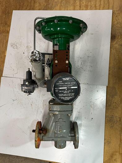 Used Fisher Type 657 Control Valve with 1" Type 3590 Size 30 Actuator