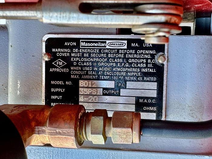 Used Masoneilan 3" Model 88U-25125 Diaphragm Control Valve | 1" Body | 150 ANSI | SVI-2 Valve Positioner | Air Filter Regulator