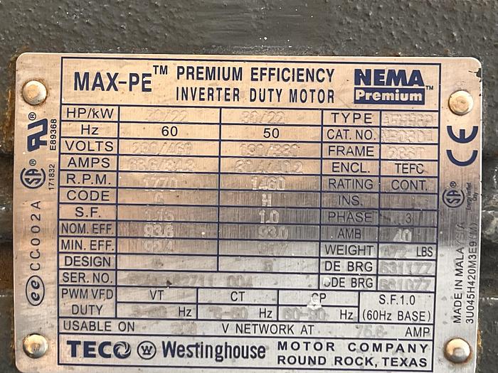Refurbished GreenField / Atlas Capco B33- He Compressor 100-2000psi to 3000 psi at 100 SCFM