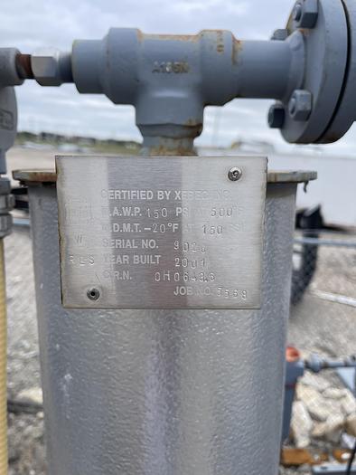 Used CNG Gas Dryer - Single Tower Natural Gas Dryers, inlet 150 psi, flow 200-500 scfm