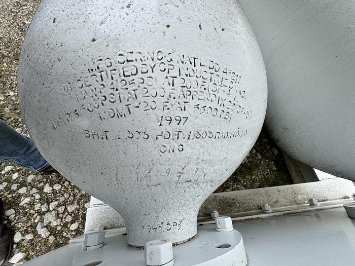 Used CNG CP Industries (3t) M.Frame tube skid NB 45211,12,13 ASME