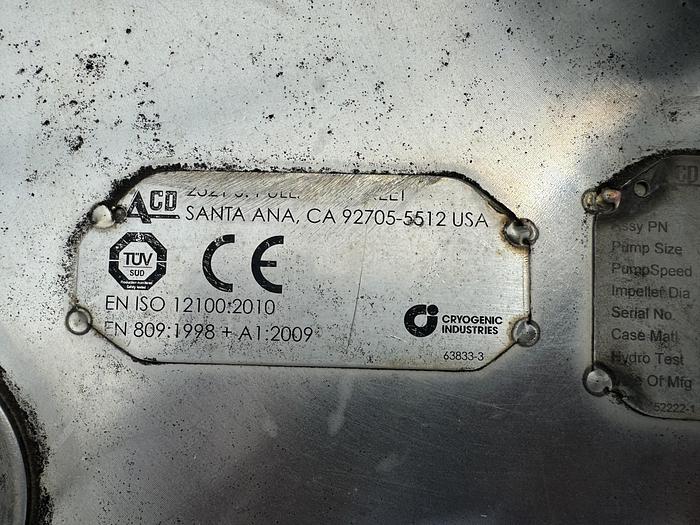 Used LNG Storage 18,000 Gallons Chart with 2 pumps - Brand New - Underground  Horizontal