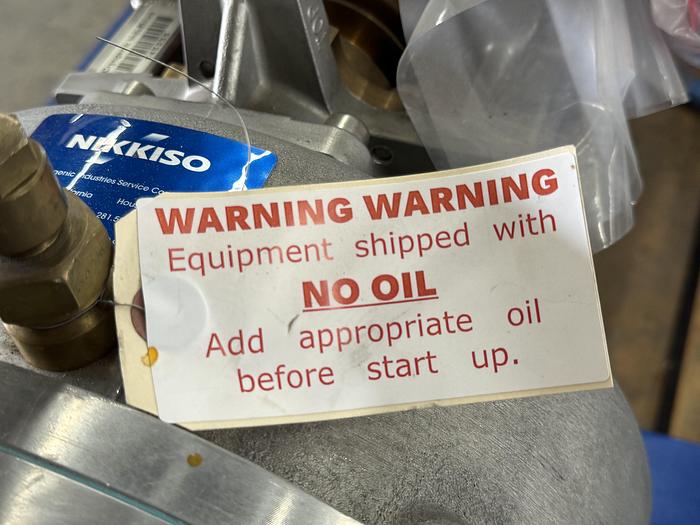 Refurbished LNG Pump Skid GBS 155 (Cryo Star / Nikkiso) - 120 GPM, 75 psig 20HP 60 Hz