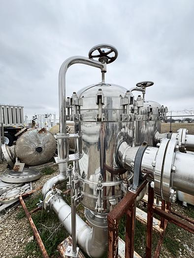 Used 140 PSI Pall Filter Housing Skid