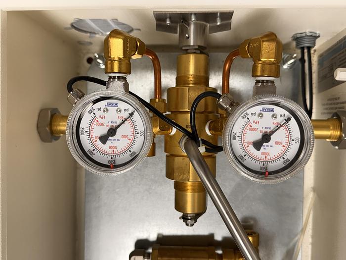 Used Custom Industrial Control Panel with Prostar Outlet Relief Valve and Wiki Inlet/Oulet Valves