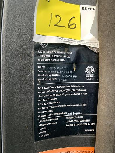 Used GE Electric Vehicle Charging Station