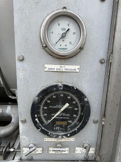 Refurbished Liquid Argon ISO Container. 150 psi Water Capacity 20155 Liters, Payload 229.9 KG