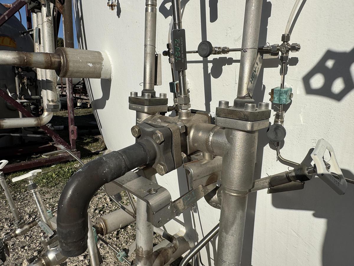 Used Process Engineering 20,000 Gallon Liquid Nitrogen Cryogenic Storage Tank – 150 PSI – Horizontal Vacuum Insulated