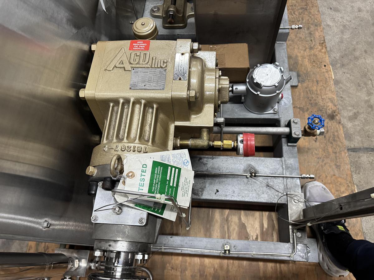 Nikkiso - ACD SGV Liquid Hydrogen Cryogenic Pump LH2, LIN, LAR 7000 PSI, 3.1- GPM Flow 40HP