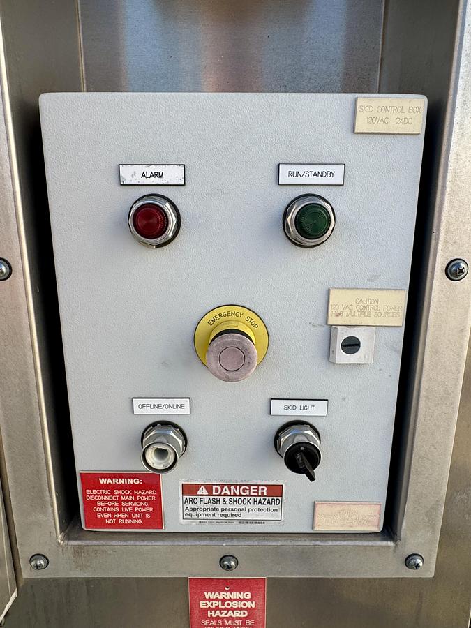 Used IMW50 CNG Compressor - 90 SCFM. 50HP, 30-40psi inlet 4500 PSI Discharge