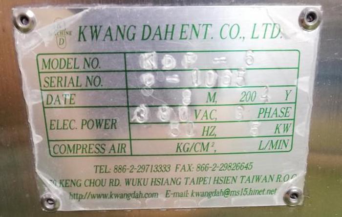 Used 2004 Kwang Dah Ent LTD KDF-6