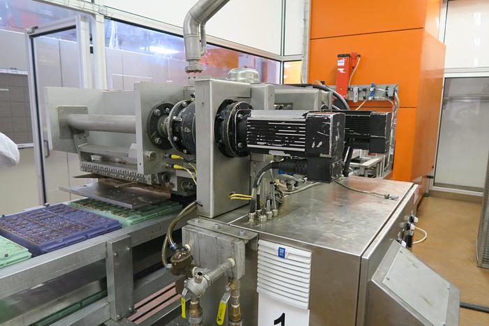 Used Aasted Frozen Cone Chocolate Moulding Line