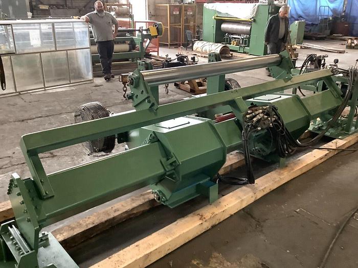 Used 72" POWELL MDL. EP6072 SHAFTLESS UNWIND STAND 60" DIAMETER WITH EDGE GUIDE