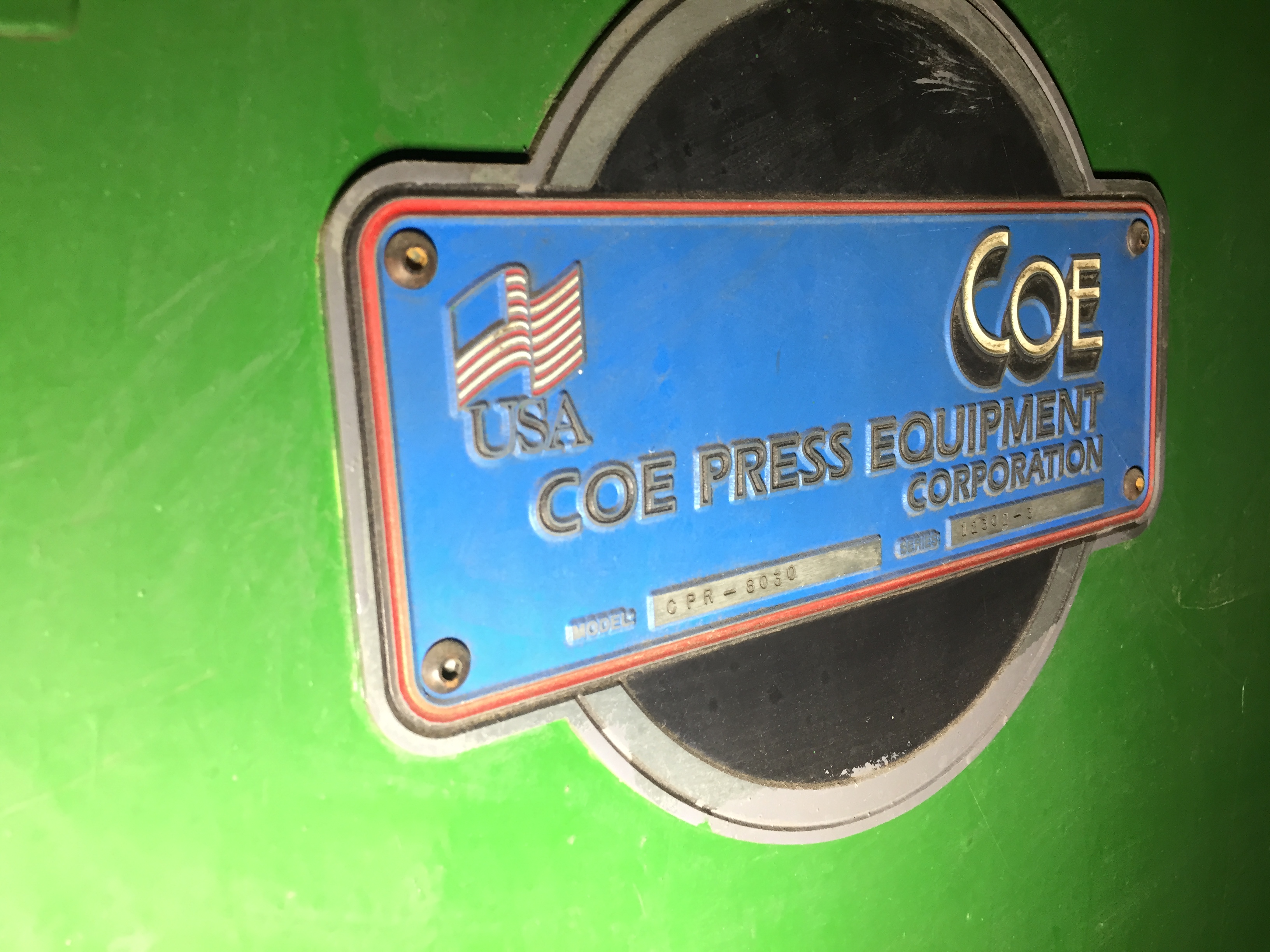 Used 8000 Lb. x 30" COE Coil Reel