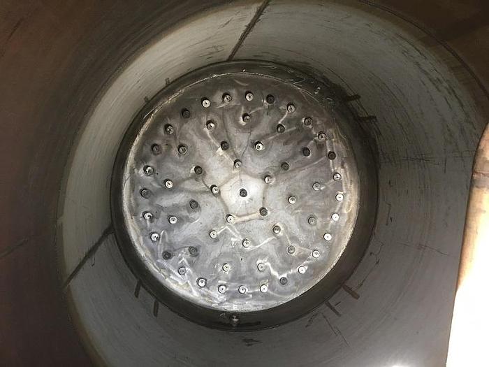 Used 5,000 GALLON WEST WARWICK WELDING CARBON FILTRATION TANK - 304 S/S