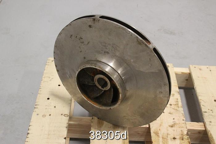 Used Goulds 3405 M 6x8x17 Pump Impeller, 243-58 #38305