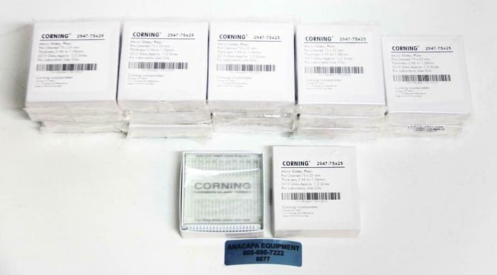 Corning 2947-75X25 Glass Microscope Slide 75mm L x 25mm NEW LOT OF 1080 (6877)