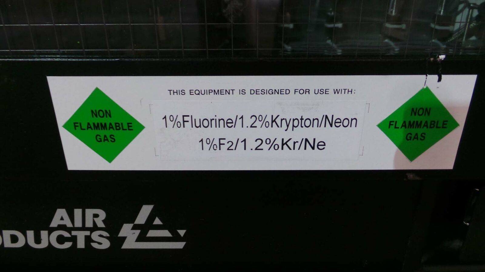 Used Air Products 210173 Cabinet, Gasguard Gas KR / NE