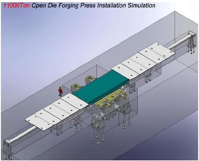 Press Forging Open Die Hydraulic HBE Korean