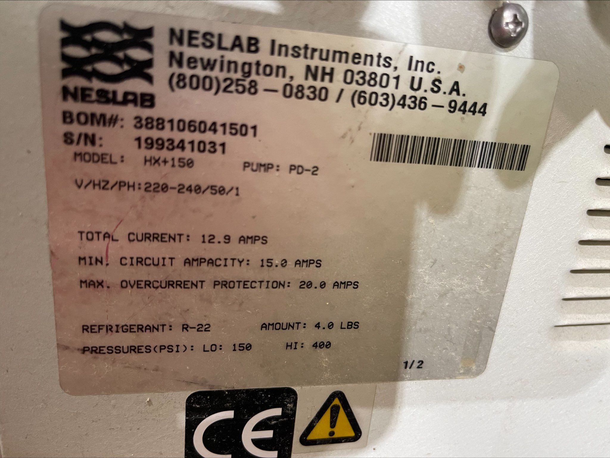 Used NESLAB HX-150