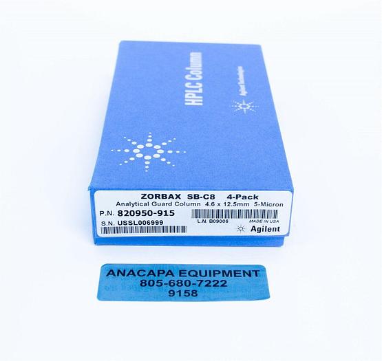 Used Agilent ZORBAX SB-C8 Part. 820950-915 4-Pak Analytical Guard Column New (9158)K