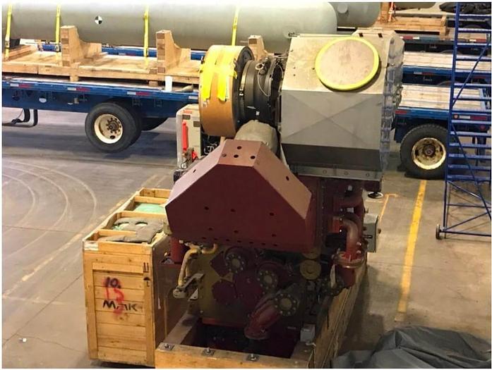 Mak 6M25C marine propulsion engine unused with spares and certificates.