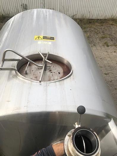 Brugt 6 m3 rustfri tank - isoleret.