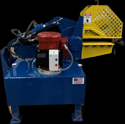 RES CORP MODEL 1600 16” STANDARD 3 PHASE 10HP MOTOR 110 TON HYDRAULIC ALLIGATOR SHEAR in Cuyahoga Falls, OH, USA