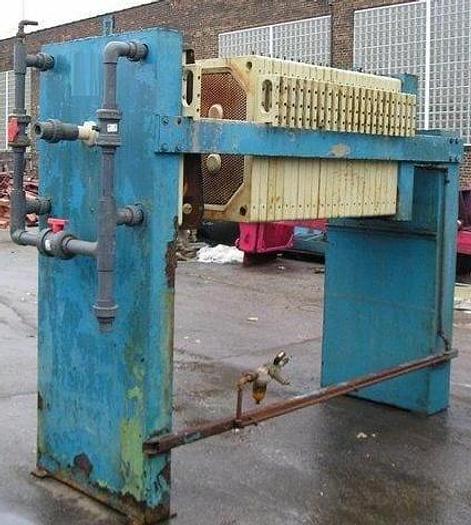 Used 11 CU. FT. JWI FILTER PRESS – POLYPRO. – 800 MM