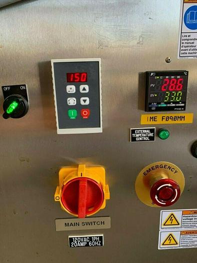 Used Hyclone 50L SV50171-01 Mixer w/ GTR 3Phase 1/4HP Motor on Rolling Cart