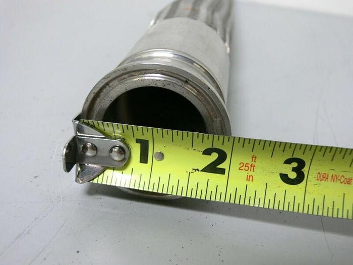 Used ThermaSeal 2400SK0 Rev C 18" Flexible Stainless Steel Hose w/ 2" OD Sanitary