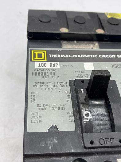 Used Square D FAB36100
