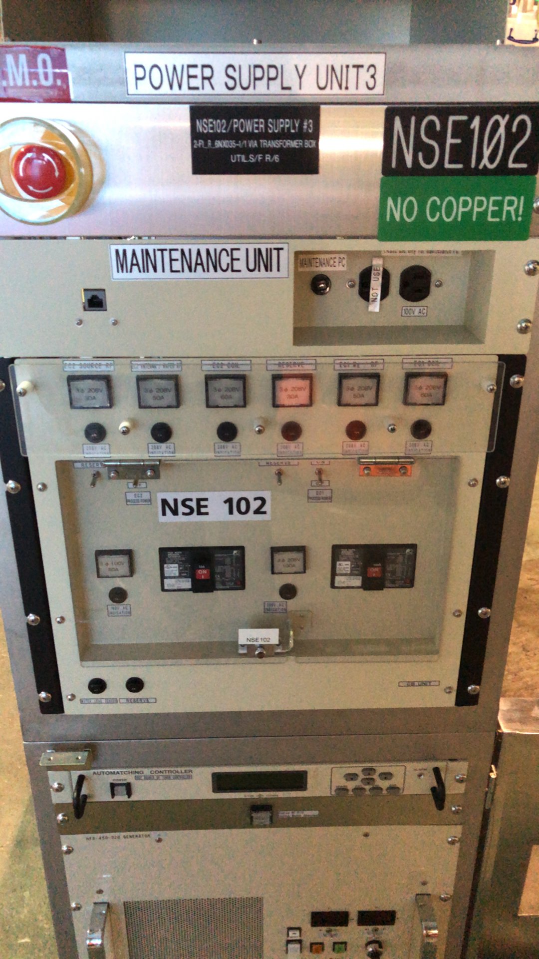 Used Hitachi M-712 Plasma Etcher PSU for Chamber Qty 2 Available